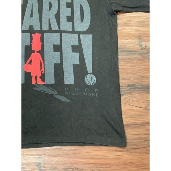 Vintage Basketball T-Shirt XL Black Scared Stiff - Picture 7 of 10